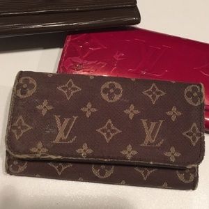 VINTAGE LOUIS VUITTON CANVAS KEY-HOLDER-RE POSH